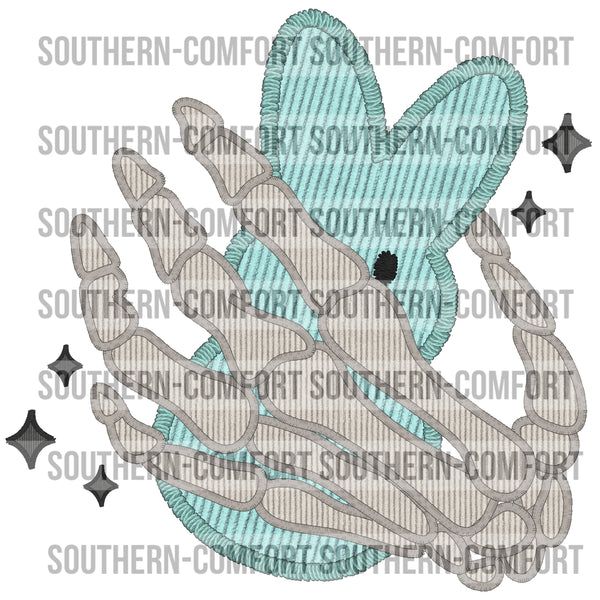 Skellie Hand Holding A Peep PNG