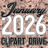 January 2026 Clipart Drive