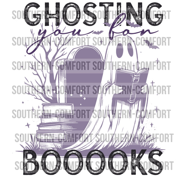 Ghosting you for booooks PNG