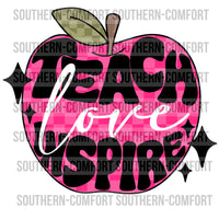 Teach Love Inspire PNG