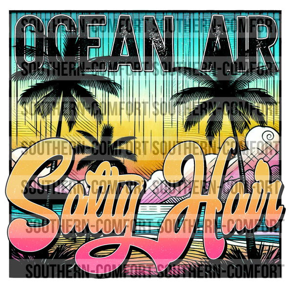 Ocean Air, Salty Hair PNG