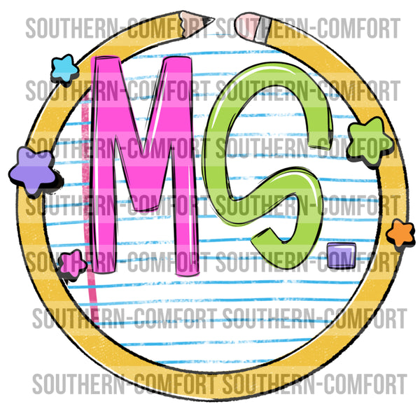 MS. (Personalize it) PNG
