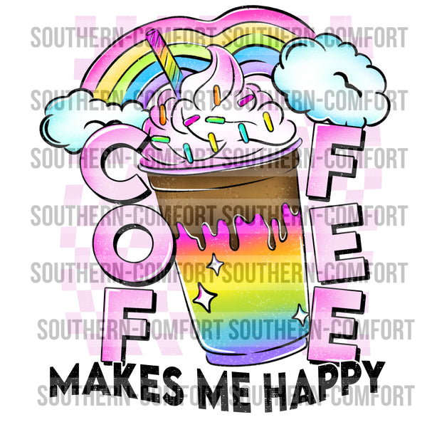 Coffee Makes Me Happy PNG