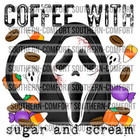 Coffee with sugar and scream PNG