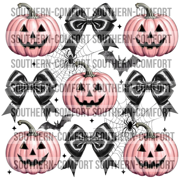 Pink Pumpkin Collage PNG