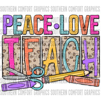 Peace love teach PNG