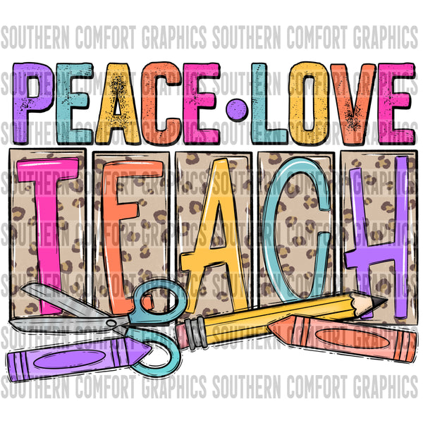 Peace love teach PNG