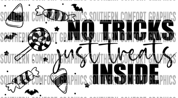 No tricks just treats inside Thermal sticker PNG
