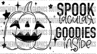 Spooktacular goodies inside Thermal Sticker PNG