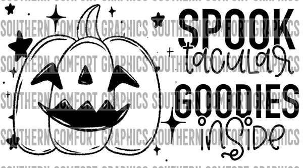 Spooktacular goodies inside Thermal Sticker PNG