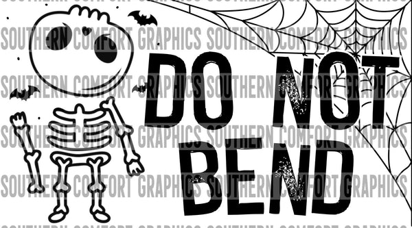 Do not bend Thermal Sticker PNG