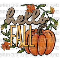 Hello Fall PNG