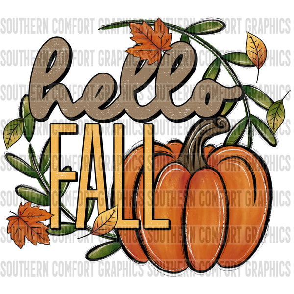 Hello Fall PNG