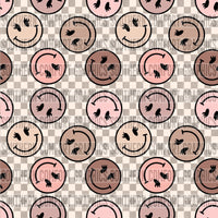 Checkered Smiley Digital Paper *SEAMLESS*