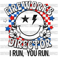 Fireworks Director I Run, You Run. PNG