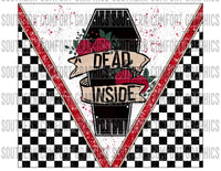 Dead inside 20oz tumbler PNG