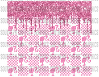 Pink doll 20oz tumbler PNG