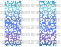 Ombre leopard 20oz tumbler PNG