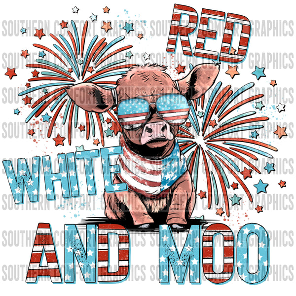 Red White And Moo PNG