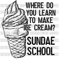 Where do you learn to make ice cream PNG