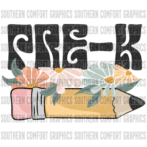 Pre K Pencil PNG