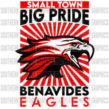 Custom Small Town Big Pride Mascot PNG