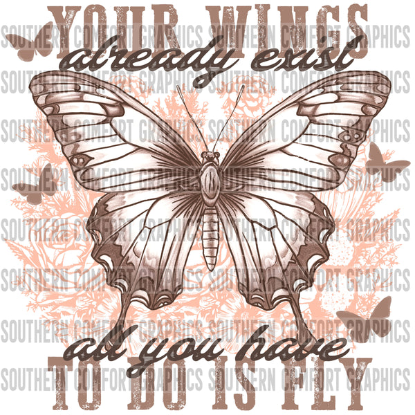 Your wings already exist all you have to do is fly PNG