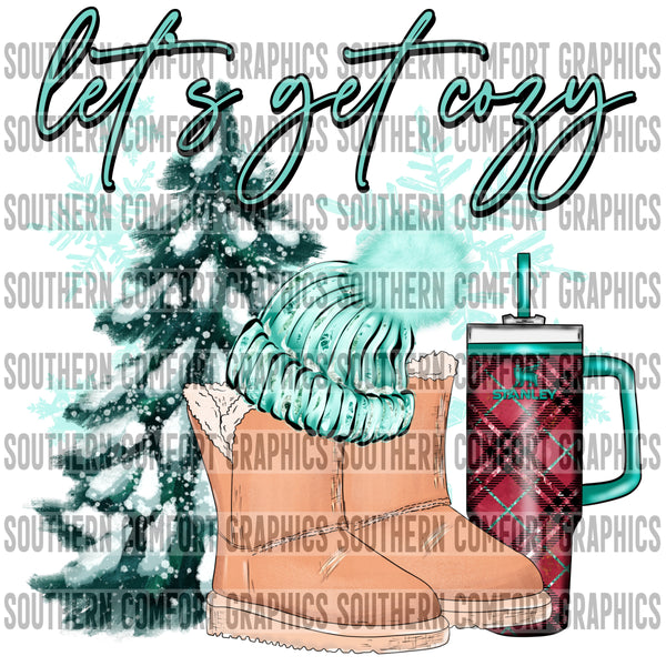 Let's Get Cozy PNG