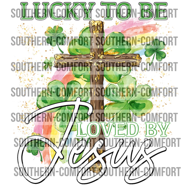 Lucky To Be Loved By Jesus |PNG|