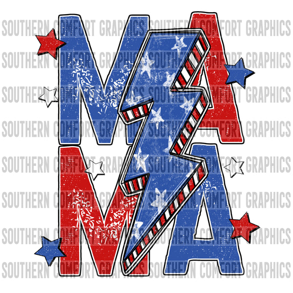 Patriotic mama PNG