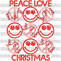 Peace Love Christmas PNG