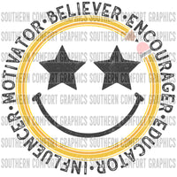 Teacher smiley face PNG