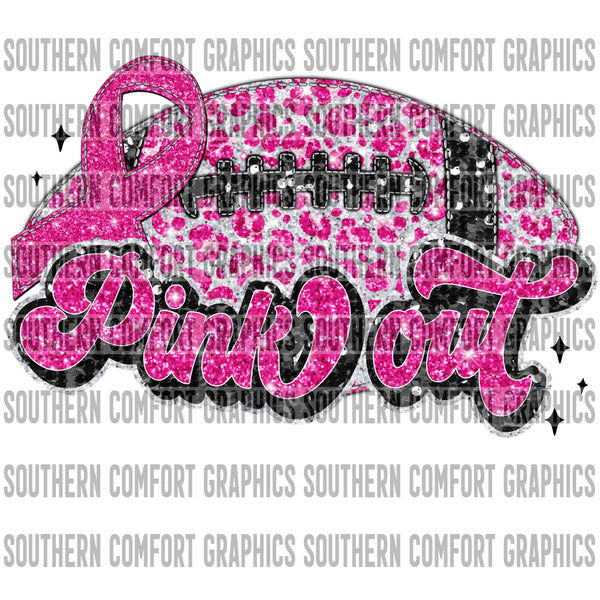 Pink Out Football PNG