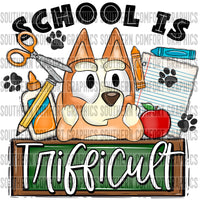 School is trifficult PNG