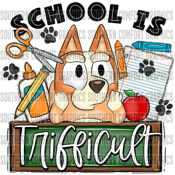 School is trifficult PNG