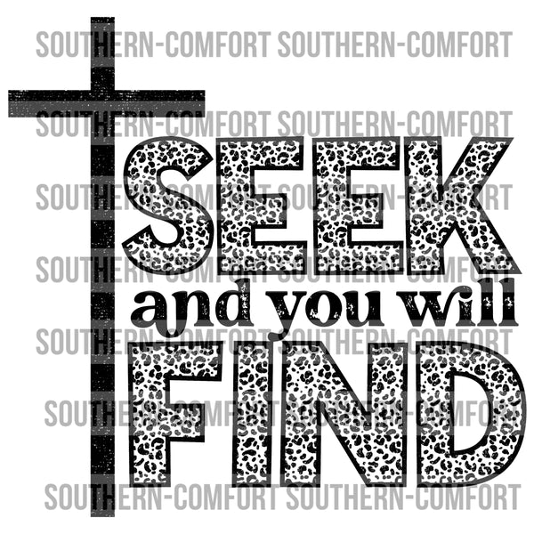 Seek And You Find PNG