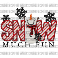 Snow Much Fun PNG
