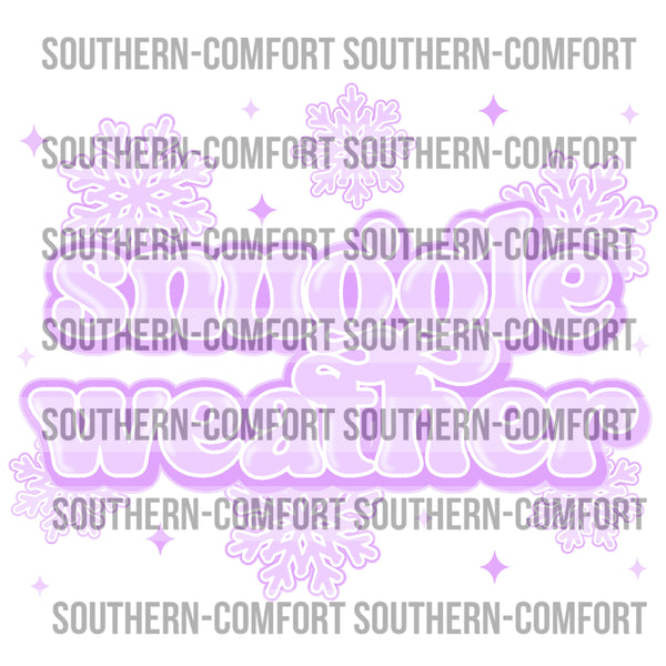 Snuggle Weather Purple PNG