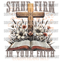 Stand Firm In Your Faith PNG