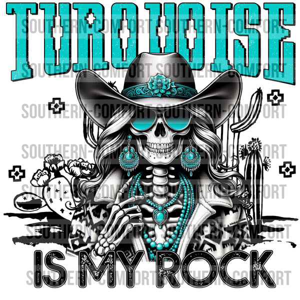 Turquoise Is My Rock PNG