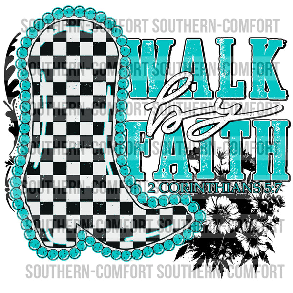 Walk by faith PNG