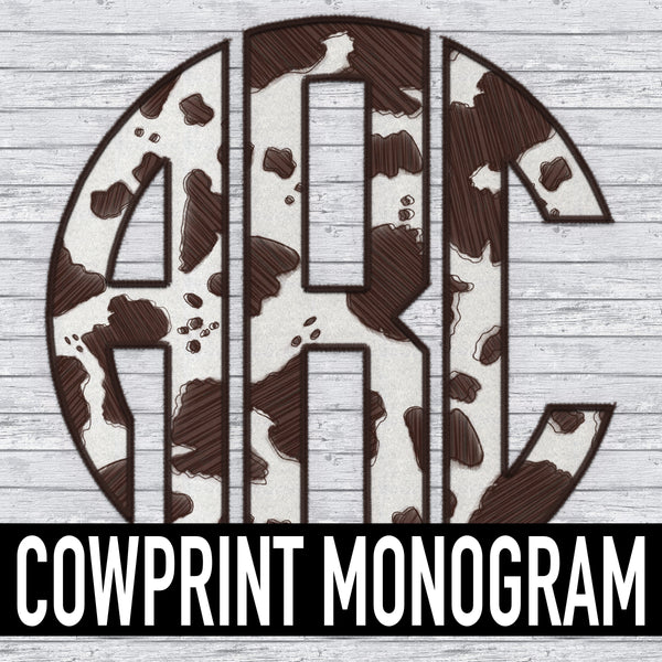 Cowprint Monogram