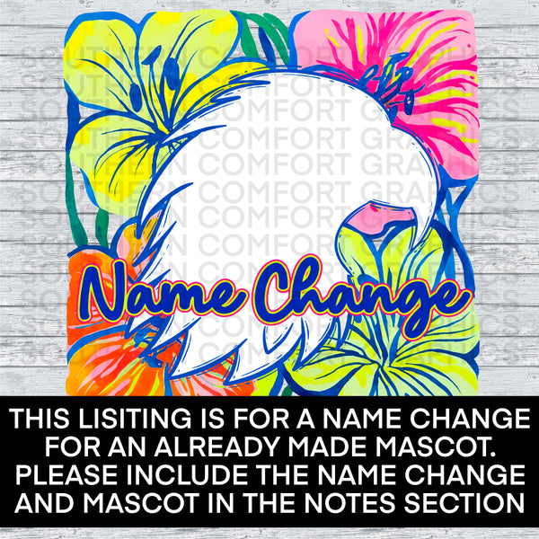 NAME CHANGE Floral Mascot |PNG|