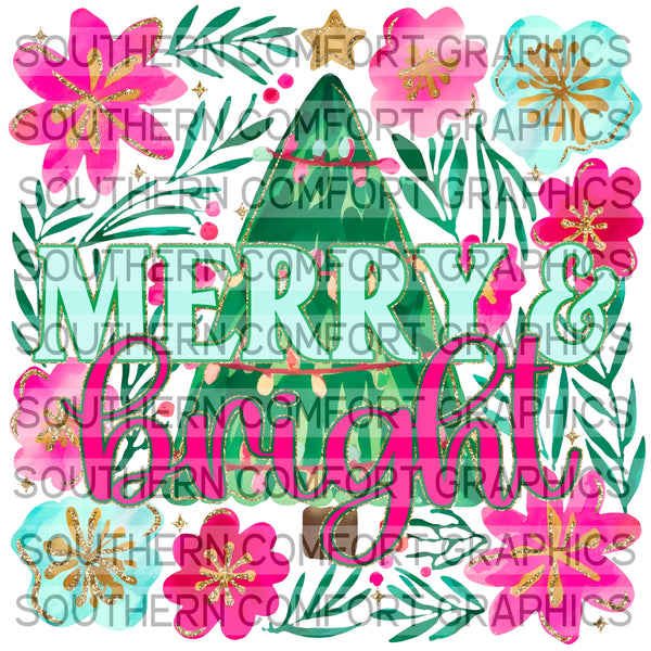 Merry And Bright |PNG|