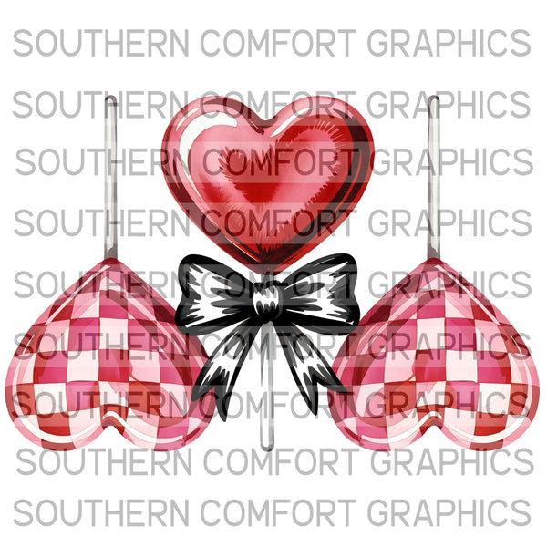 Valentine heart lollipops |PNG|