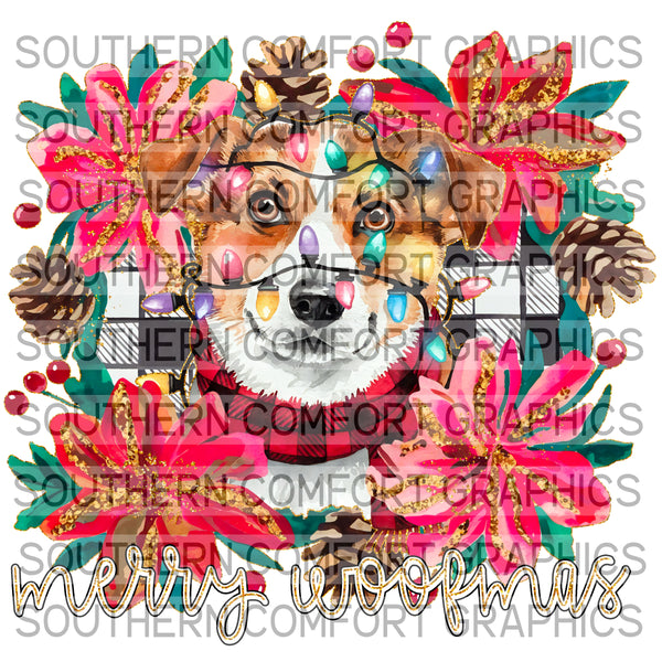 Merry Woofmas Corgi |PNG|