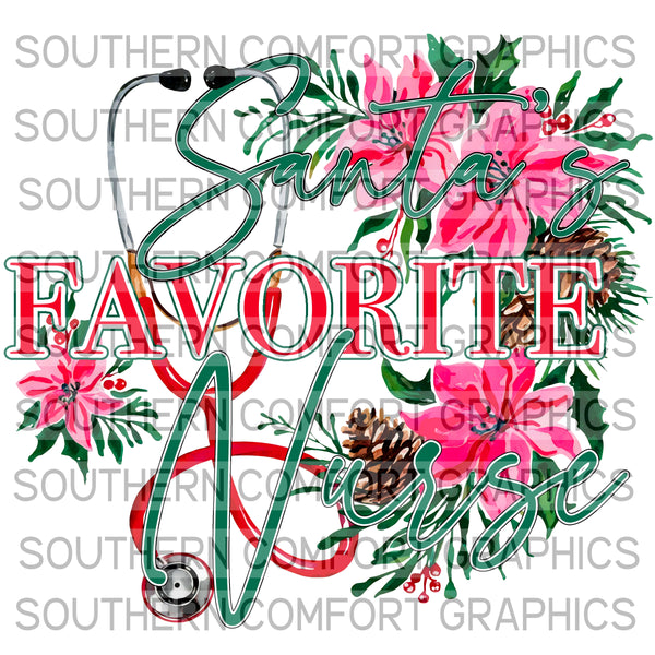 Santa's Favorite Nurse |PNG|