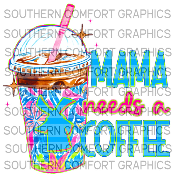 Mama Needs A Coffee |PNG|