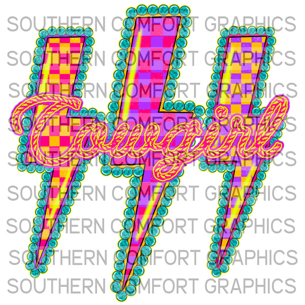 Cowgirl Lightening Bolt |PNG|
