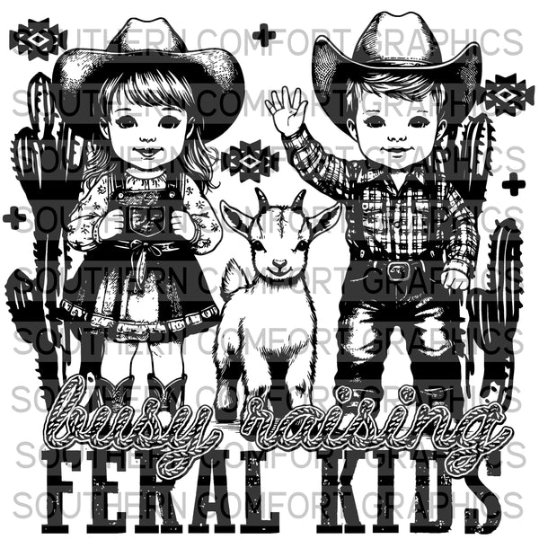 Busy Raing Feral Kids |PNG|